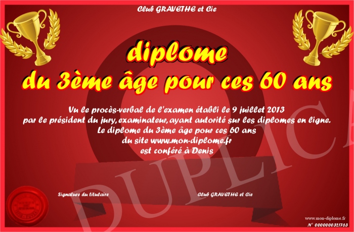 diplome 50 ans a imprimer gratuit